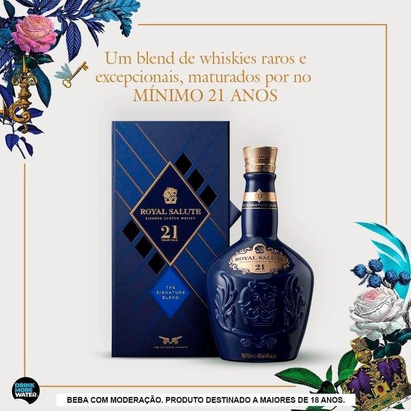  SALUTE 21年 THE SIGNATURE BLEND Whisky Royal Salute 21 Anos The Signature Blend Escocês 700